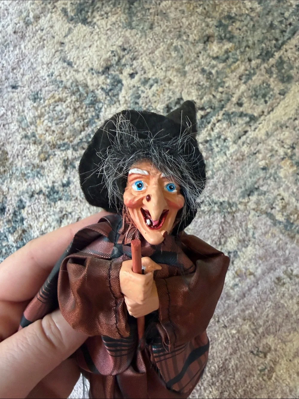 Vintage Small Hanging Kitchen Witch Halloween Decor